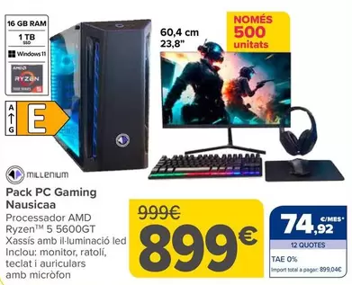 Milenium - Pack PC Gaming Nausicaa