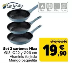 San Ignacio - Set 3 Sartenes Nizia