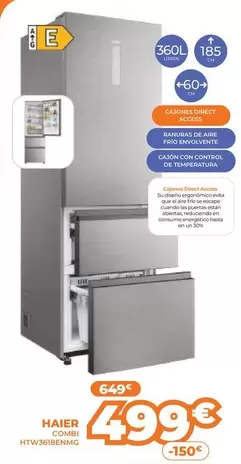Haier - Combi HTW3618BENMG