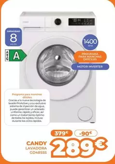 Candy - Lavadora GD45555