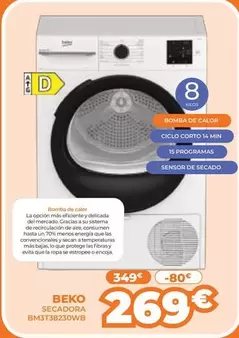 Beko - Secadora BM3T38230WB