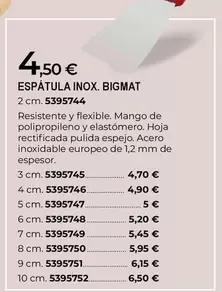 Bigmat - Espátula Inox
