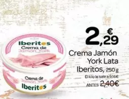 Ibéritos - Crema Jamon York Lata