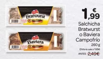 Campofrío - Salchicha Bratwurst O Baviera