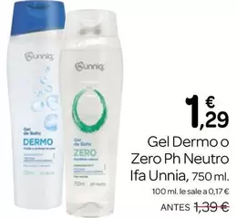 ifa unnia - Gel Dermo O Zero Ph Neutro