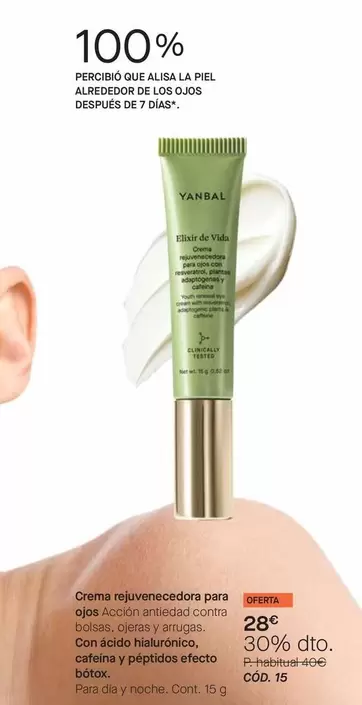 Yanbal - Crema Rejuvenecedora Para Ojos