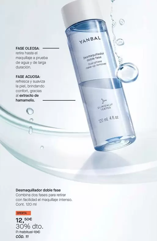 Yanbal - Desmaquillador Doble Fase