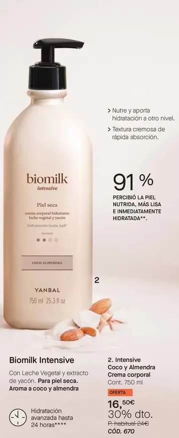 Yanbal - Biomilk Intensive