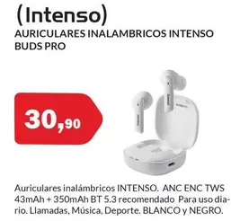 Intenso - Auriculares Inalambricos Buds Pro