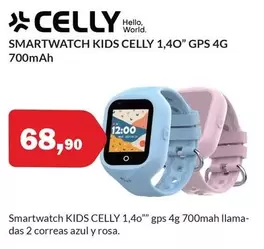 Celly - Smartwatch Kids 1,40" GPS 4G