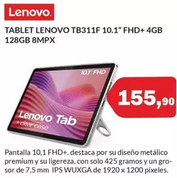 Lenovo - Tablet TB311F 10.1" FHD+