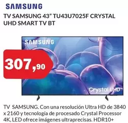Samsung - Tv 43" TU43U7025F Crystal Uhd Smart Tv Bt