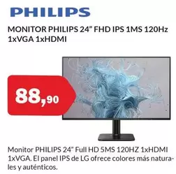 Philips - Monitor 24" FHD IPS 1MS 120Hz