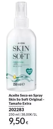 Avon - Aceite Seco En Spray Skin So Soft Original