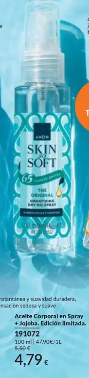 Avon - Aceite Corporal En Spray