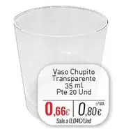 Vaso Chupito Transparente