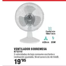 Ventilador Sobremesa