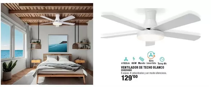 Ventilador De Techo Blanco
