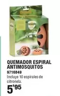 Quemador Espiral Antimosquitos