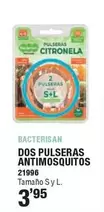 Dos Pulseras Antimosquitos