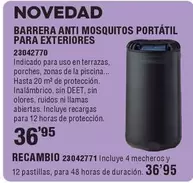 Barrera Anti Mosquitos Portatil Para Exteriores