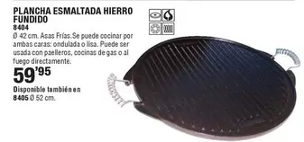 Plancha Esmaltada Hierro Fundido