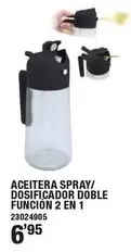 Aceitera Spray/Dosificador Doble Funcion 2 En 1