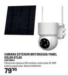 Camara Exterior Motorizada Panel Solar Atlas