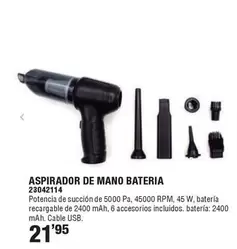 Aspirador De Mano Bateria