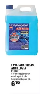 Lavaparabrisas Antilluvia
