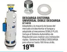 Descarga Cisterna Universal Doble Descarga