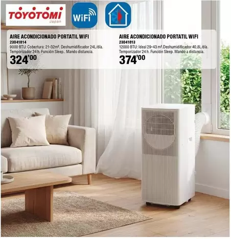 Toyotomi - Aire Acondicionado Portatil Wifi