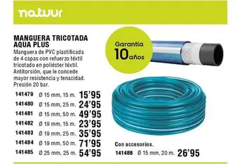 Natuur - Manguera Tricotada Aqua Plus