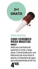 Control - Cono Cerámico Riego Macetas