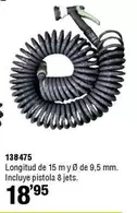my - Longitud De 15 M Y Ø De 9.5 Mm. Incluye Pistola 8 Jets
