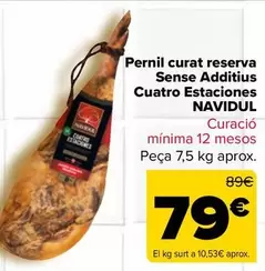 Navidul - Jamon Curado Reserva Sin Aditivos Cuatro Estaciones