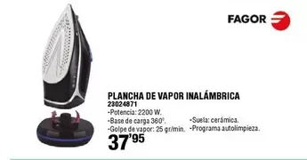 Fagor - Plancha De Vapor Inalámbrica 23024717