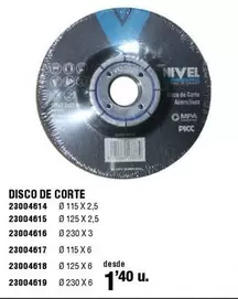 Nivel - Disco De Corte