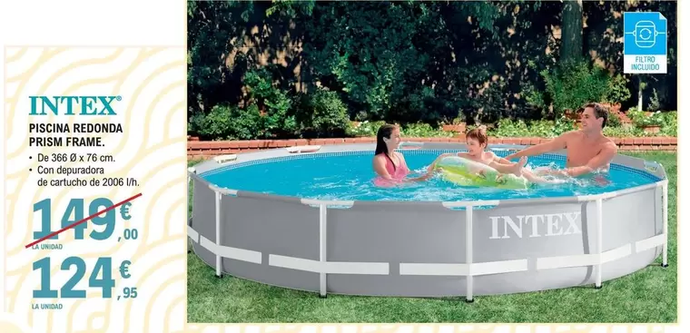 Intex - Piscina Redonda Prism Frame