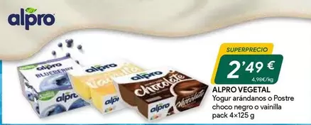 Alpro - Yogur Arandanos Postre Choco Negro O Vainilla