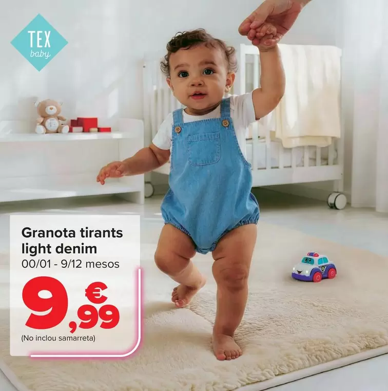 Tex Baby - Ranita Tirantes Light Denim