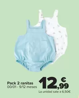 Pack 2 Ranitas