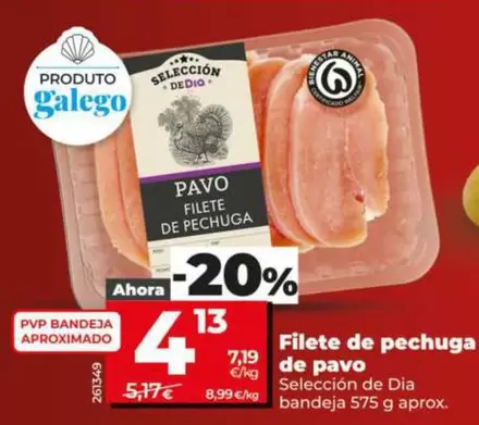 Seleccion De Dia - Filete De Pechuga De Pavo