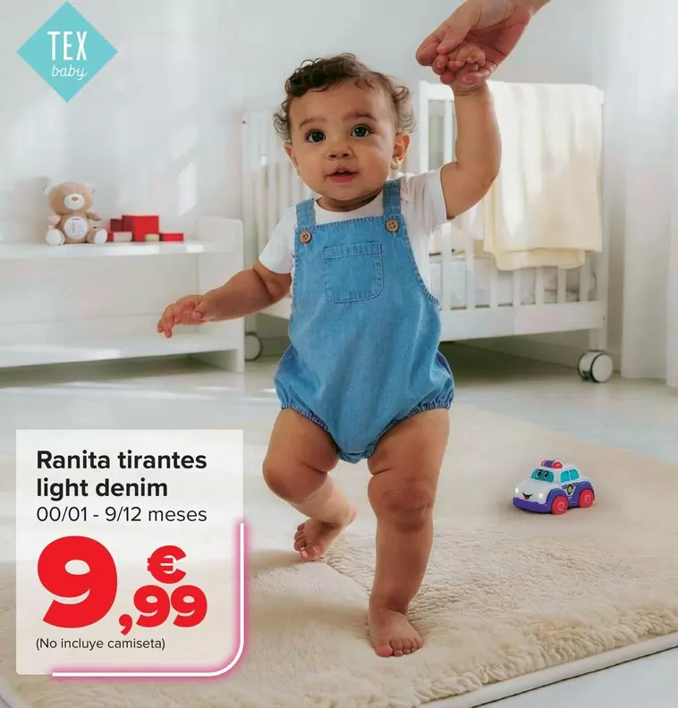Tex Baby - Ranita Tirantes Light Denim
