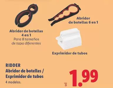 Ridder - Abridor De Botellas 