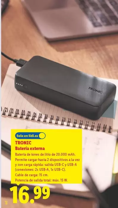 Tronic - Batería Externa