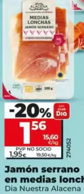 Dia Nuestra Alacena - Jamón Serrano En Medias Lonchas