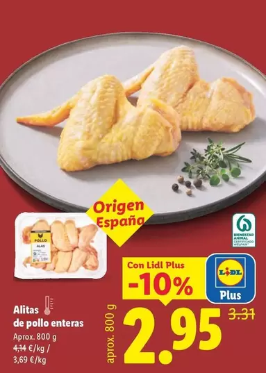 Alitas De Pollo Enteras