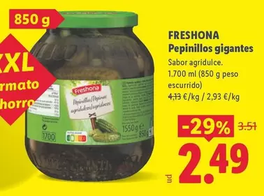 Freshona - Pepinillos Gigantes