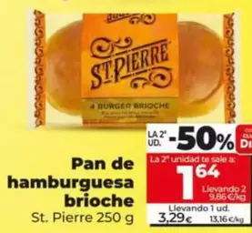 St. Pierre - Pan De Hamburguesa Brioche